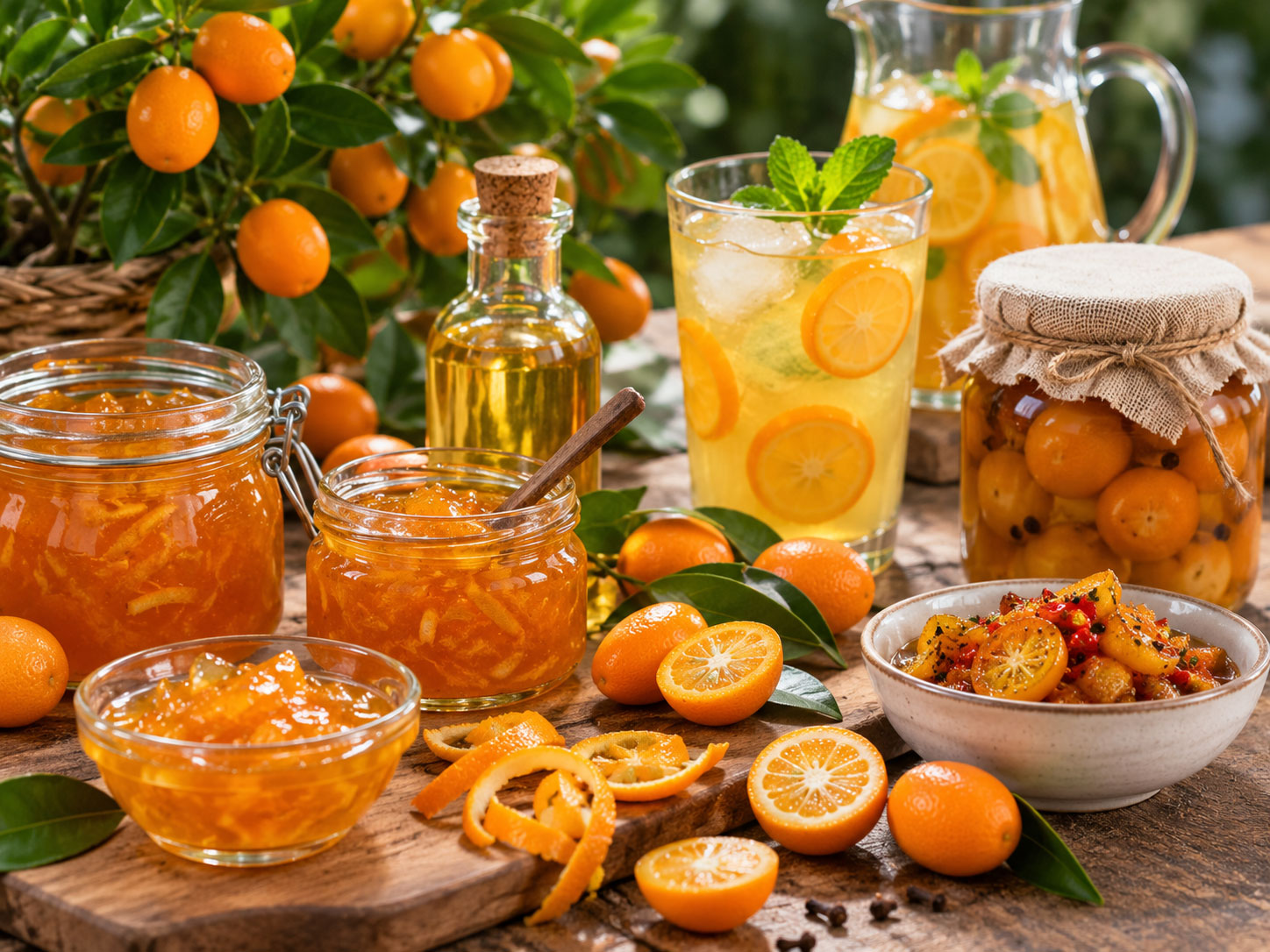 کالاموندین - نارنگی زینتی با گل‌های سفید خوش‌عطر و میوه‌های کوچک نارنجی‌